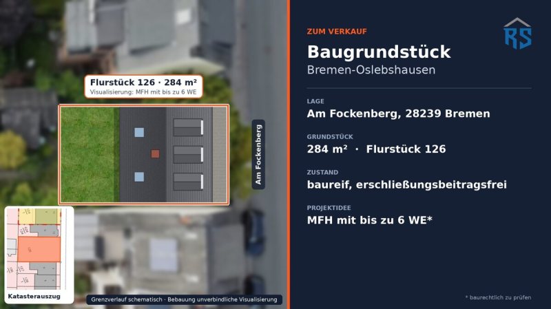 Raum für Ihre Idee: 284m² Baugrund mit Mehrfamilienhaus-Potenzial